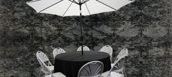 54 inch umbrella round table